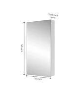 Streamdale Furniture 20x36 Single-Door Medicine Cabinet with Mirror