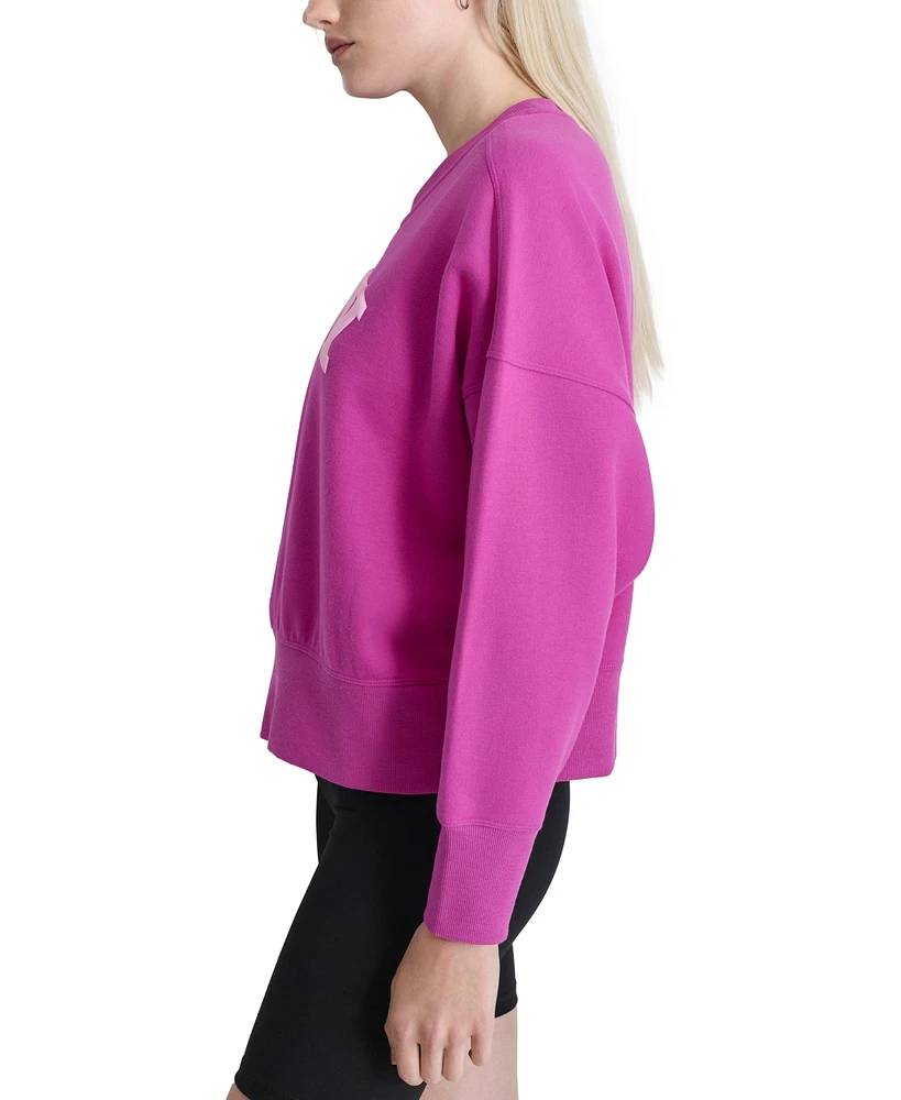 Dkny Sport Women's Varsity Puffed Logo Sweatshirt