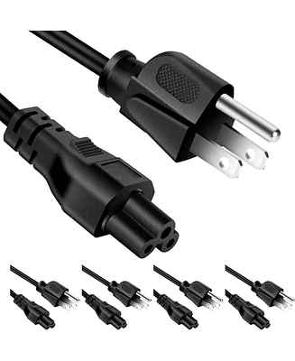 5 Core Ac Power Extension Cord 5 Pieces 10Ft 3 Prong Adapter 16AWG/2C 125V 13A Us Polarized Male to Female