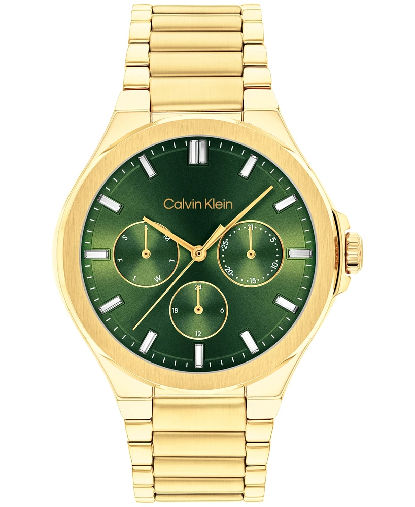 Calvin Klein Women's Vibrancy Gold-Tone Stainless Steel Bracelet Watch 38mm