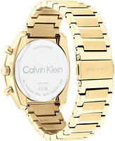 Calvin Klein Men's Flex Gold-Tone Stainless Steel Bracelet Watch 42mm