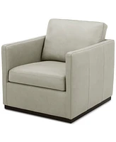 Clasea Leather Swivel Chair, Created for Macy's