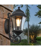 Streamdale Furniture Outdoor Waterproof Glass Retro Wall Lamp(2 pack) with Light sense