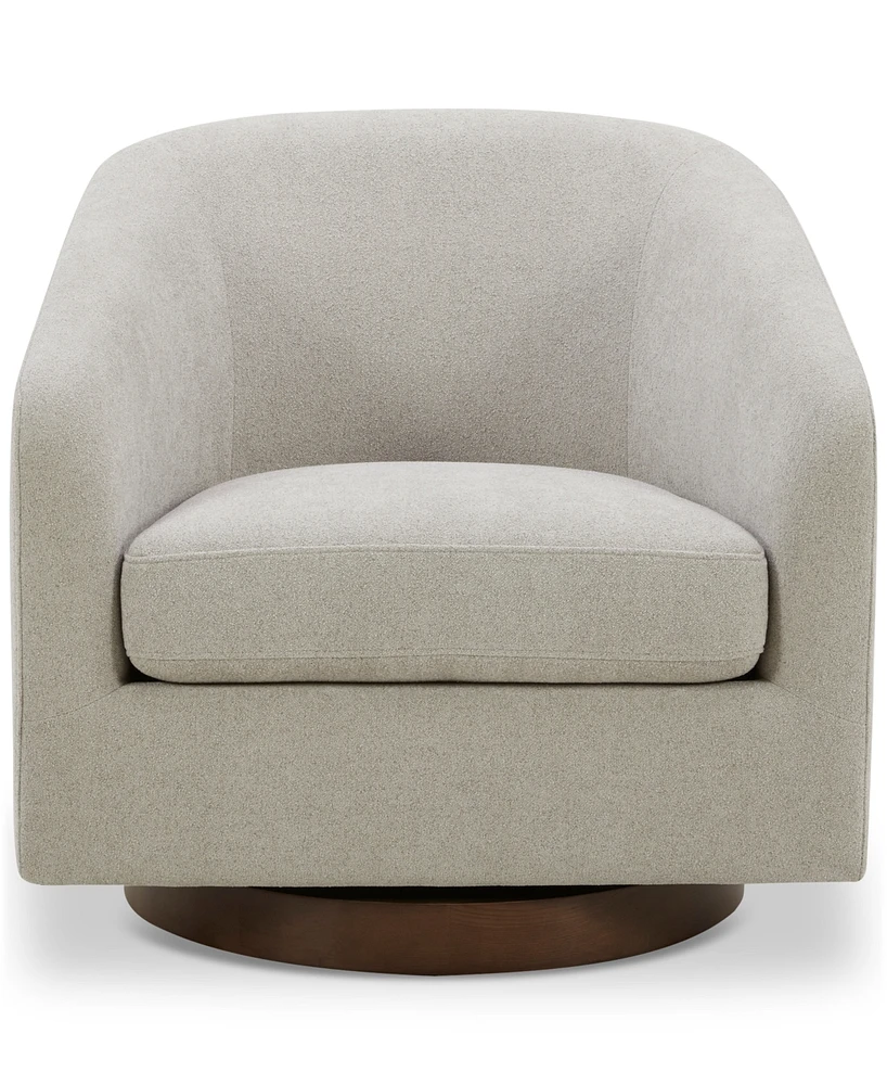 Solvie Fabric Swivel Chair, Created for Macy's