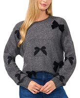 CeCe Women's Bow Applique Sweater