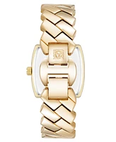 Anne Klein Women's Quartz Herringbone Gold-Tone Alloy Metal Bracelet Watch, 26mm