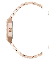 Anne Klein Women's Quartz Roman Numeral Bezel Rose Gold-Tone Alloy Metal Watch, 23mm