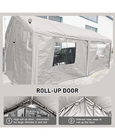 Streamdale Furniture 10x20 Portable Carport: Versatile Shelter for Vehicles, Storage, and Outdoor Events