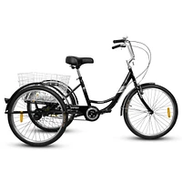 Streamdale Furniture 24" Adult Tricycle: 3-Wheel Bike for Seniors, Women