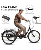 Streamdale Furniture 24" Adult Tricycle: 3-Wheel Bike for Seniors, Women