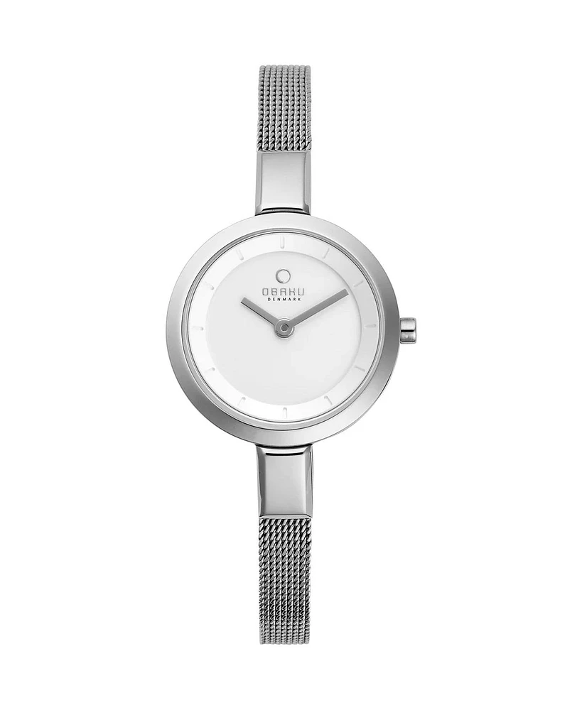 Obaku Women's Denmark Siv White Dial Watch - V129LXCIMC