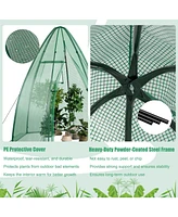 Skonyon 5.5 x 5.5 x 6 Feet Portable Mini Greenhouse with All-Weather Pe Cover