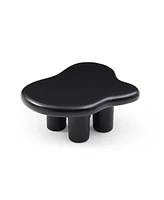 Streamdale Furniture Cute Cloud Coffee Table For Living Room, Black, 35.4 3"