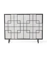 Streamdale Furniture Dorothy Modern Iron Single Panel Fire Screen