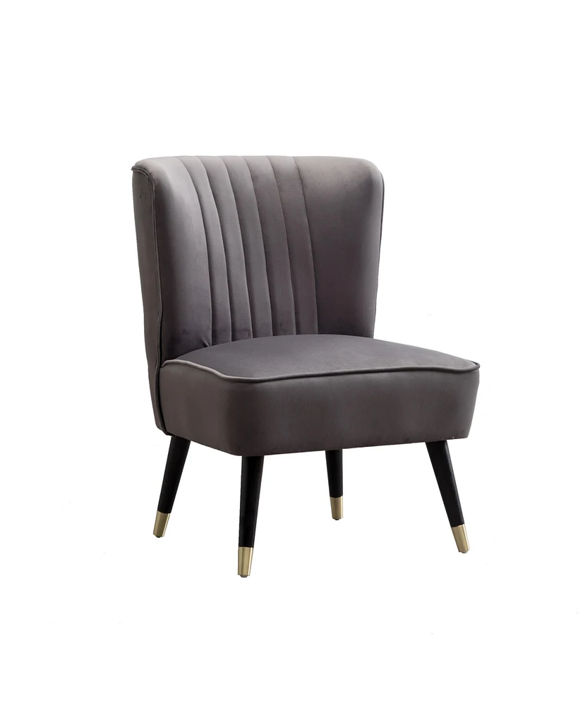 Simplie Fun Contemporary Velvet Upholstered Accent Chair