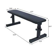 Streamdale Furniture Adjustable Height Cushion Bench with Comfortable Padding, 110cm45cm, Durable Materials, Protective Cover, Supports 200kg