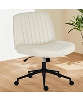 Simplie Fun Criss Cross Office Chair with Wheels Comfort, Versatility, and Style