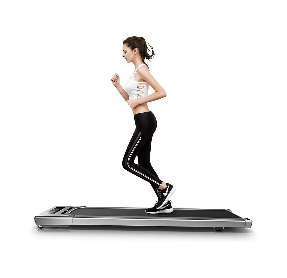 Simplie Fun Wide Belt Under Desk Treadmill: 2.5HP, Portable, Remote Control