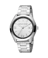 Roberto Cavalli Men's Classic Silver Dial Watch