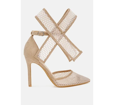 London Rag Regenta Big Bow Detail Stiletto Sandals