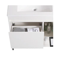 Streamdale Furniture Elegant Bathroom Vanity with Durable Plywood Base and Ceramic Sink