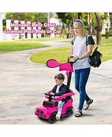 Skonyon 3-In-1 Kids Ride on Mercedes Benz G350 Push Car with Canopy