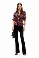 Desigual Women's Floral gathered shirt