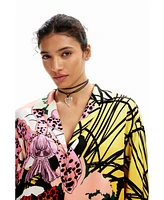 Desigual Women's M. Christian Lacroix orchid shirt