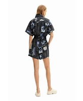 Desigual Women's Map playsuit