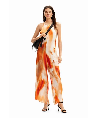 Desigual Women's Abstract halter jumpsuit