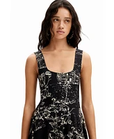 Desigual Women's Strappy skater dress