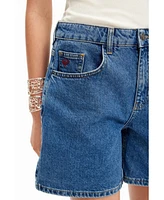 Desigual Women's Plain denim shorts