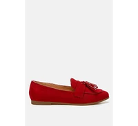 Rag & Co Folklore Micro Suede Tassel Loafers