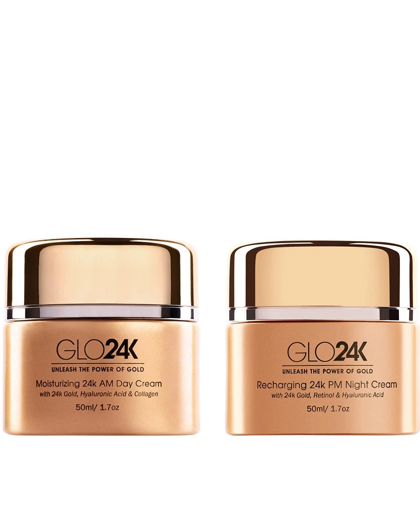 GLO24K Moisturizing 24k Gold Day and Night Cream