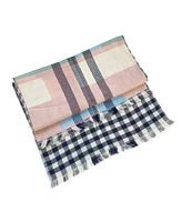 Nicci Plaid Reversible Scarf