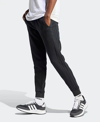 adidas Men's Essentials 3-Stripes Tapered Cuff Training Pants