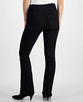 Democracy Petite "Ab"solution Pull-On High-Rise Itty Bitty Bootcut Jeans