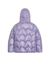 Weathertamer Toddler & Little Girls Iridescent Foil Puffer Jacket