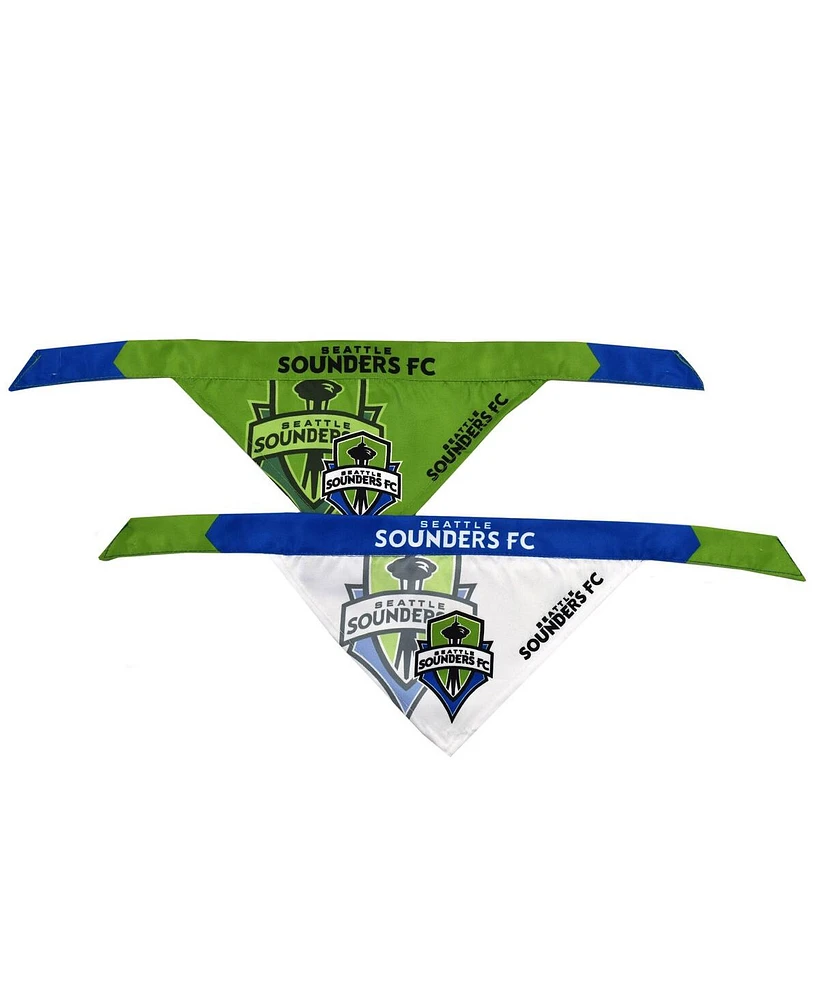 Little Earth Seattle Sounders Fc Two-Pack Pet Bandana Set