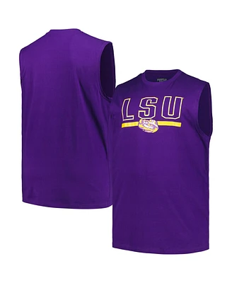 Profile Men's Purple Lsu Tigers Big Tall Tank Top