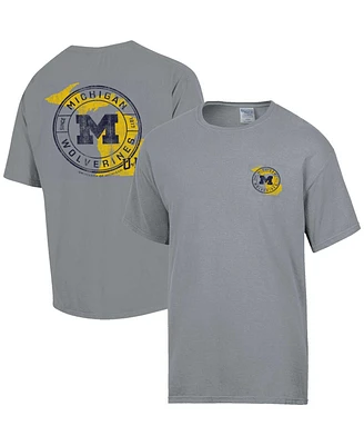 Comfortwash Men's Graphite Michigan Wolverines STATEment T-Shirt