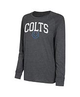 Concepts Sport Women's Royal/Grey Indianapolis Colts Raglan Long Sleeve T-Shirt Shorts Lounge Set