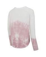 Concepts Sport Women's Pink/White Minnesota Wild Orchard Tie-Dye Long Sleeve T-Shirt