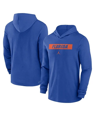 Jordan Men's Royal Florida Gators Sideline Hoodie Performance Long Sleeve T-Shirt