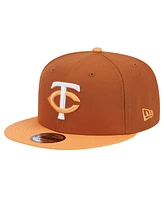 New Era Men's Brown Minnesota Twins Spring Color Two-Tone 9FIFTY Snapback Hat