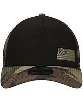 New Era Men's Black/Camo Joey Logano Trucker 9FORTY Adjustable Hat