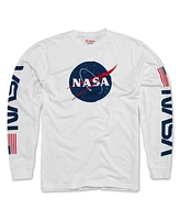 American Needle Men's and Women's White Nasa Maverick Long Sleeve T-Shirt