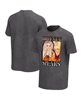 Philcos Men's Black Britney Spears Fire Washed Graphic T-Shirt