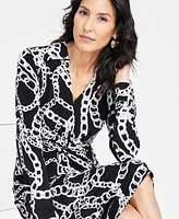 I.n.c. International Concepts Women's Printed Front-Twist Dress, Exclusively at Macy's