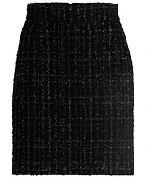 Boss by Hugo Boss Women's Sparkle-Effect Tweed Mini Skirt